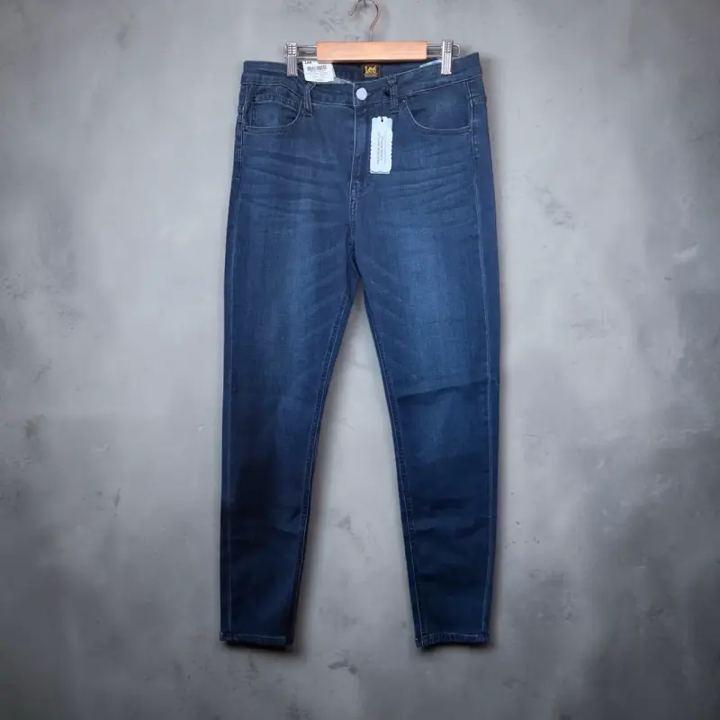 Jeans ajustados azul oscuro para mujer Lee - 2