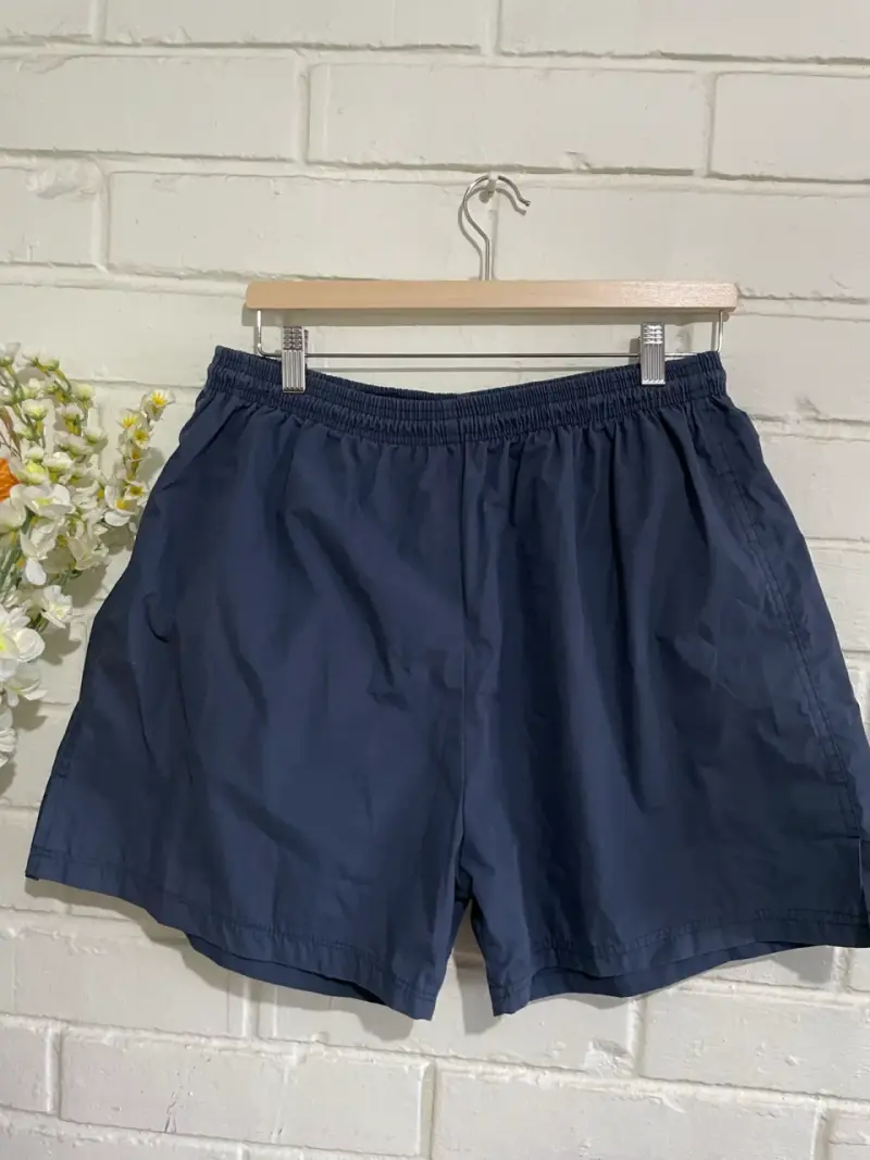 Shorts deportivos azul marino para hombre talla XL - 1