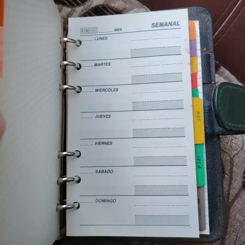 Agenda Organizador Vintage de 6 Argollas - 3