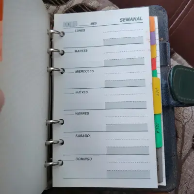 Agenda Organizador Vintage de 6 Argollas - miniatura 3
