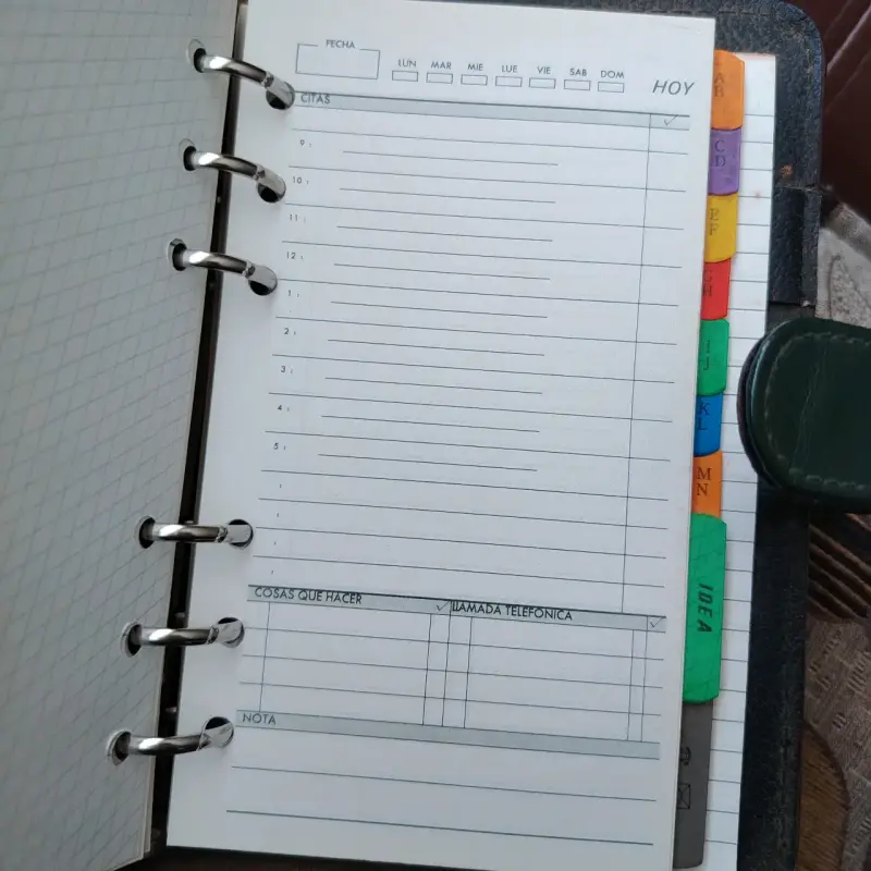 Agenda Organizador Vintage de 6 Argollas - 5
