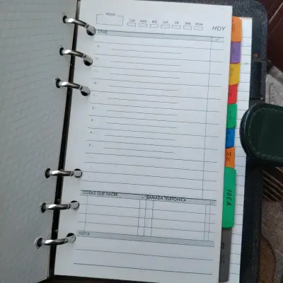Agenda Organizador Vintage de 6 Argollas - miniatura 5