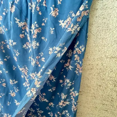 Falda larga azul con estampado floral Blue Motion - miniatura 2