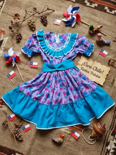 Vestido de Huasa para fiestas patrias - miniatura 1