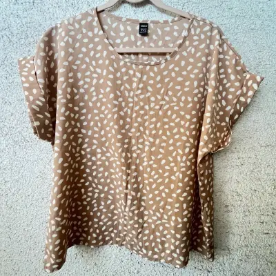 Blusa estampada beige Shein talla L - miniatura 2