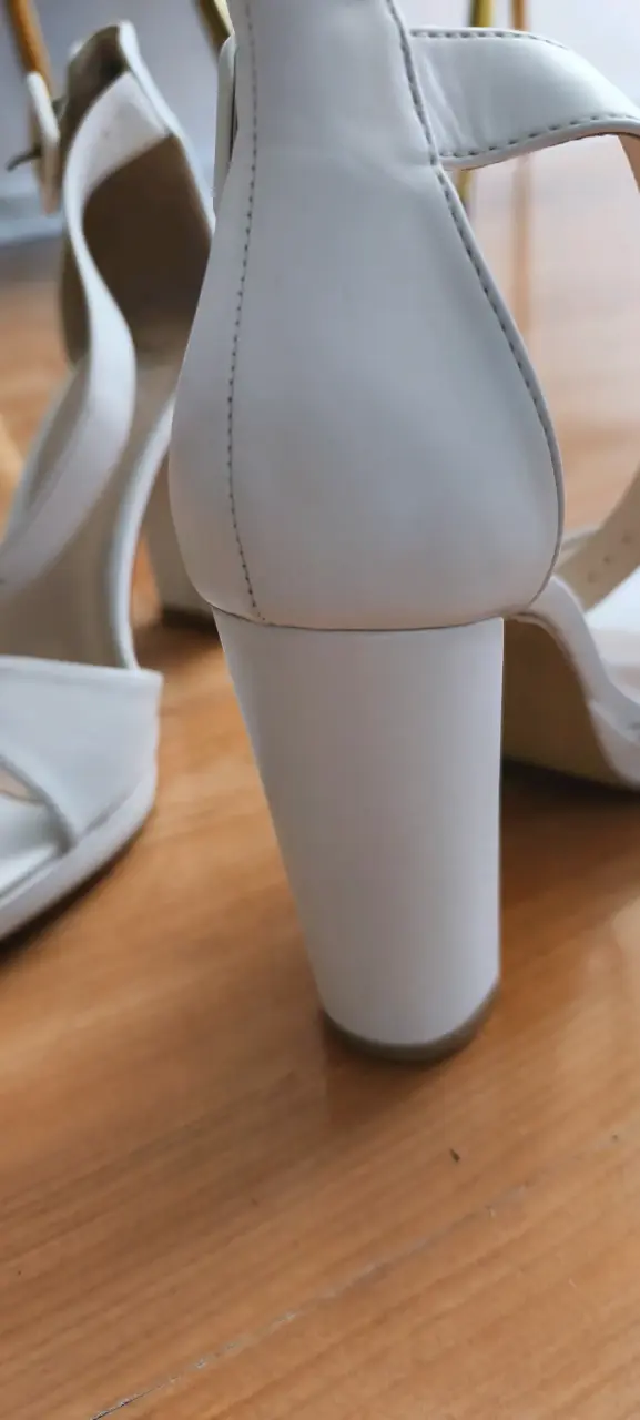Sandalias de Tacón Blanco Weide Elegantes - 4