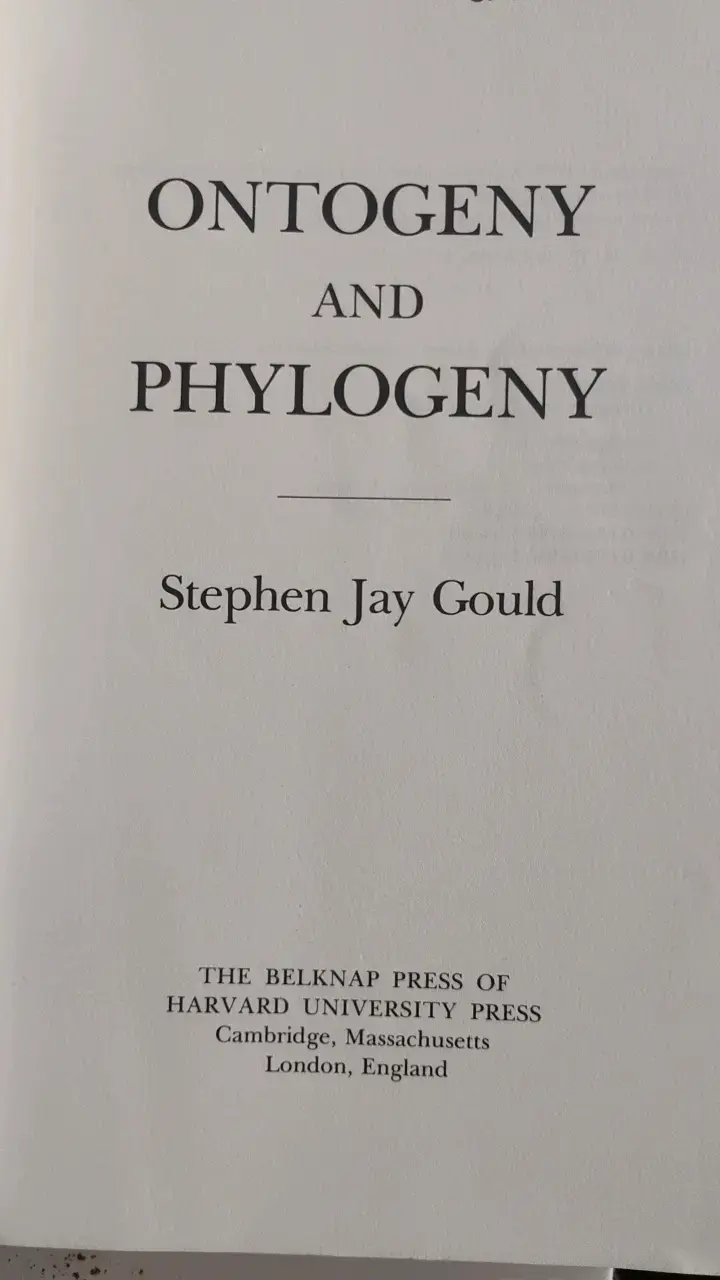 Libro Ontogeny and Phylogeny de Stephen Jay Gould - 3