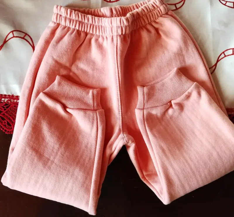 Conjunto de pantalones de algodón para bebé en colores pastel - 4