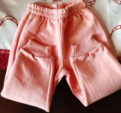 Conjunto de pantalones de algodón para bebé en colores pastel - miniatura 4