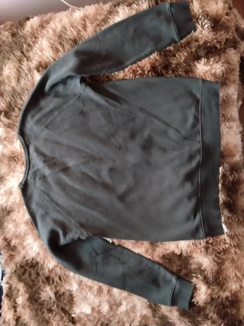 Polerón negro Adidas con logo grande - 2