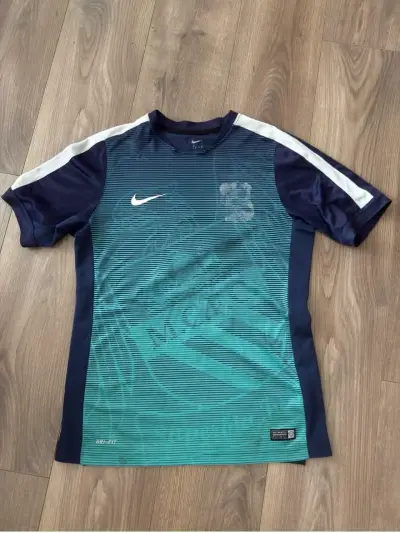 Camiseta deportiva Nike MCFC azul y verde - miniatura 1