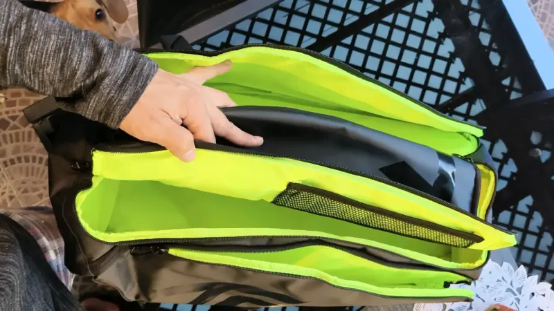 Bolso de padel Tecnifibre negro y verde - 2