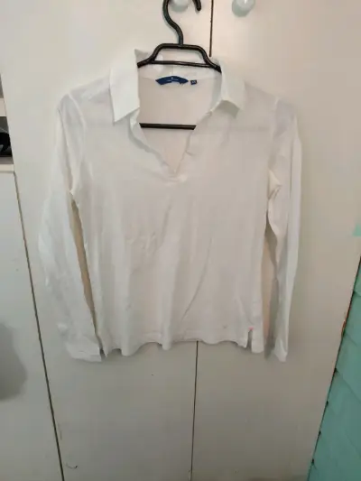 Camisa Blanca de Manga Larga - miniatura 1