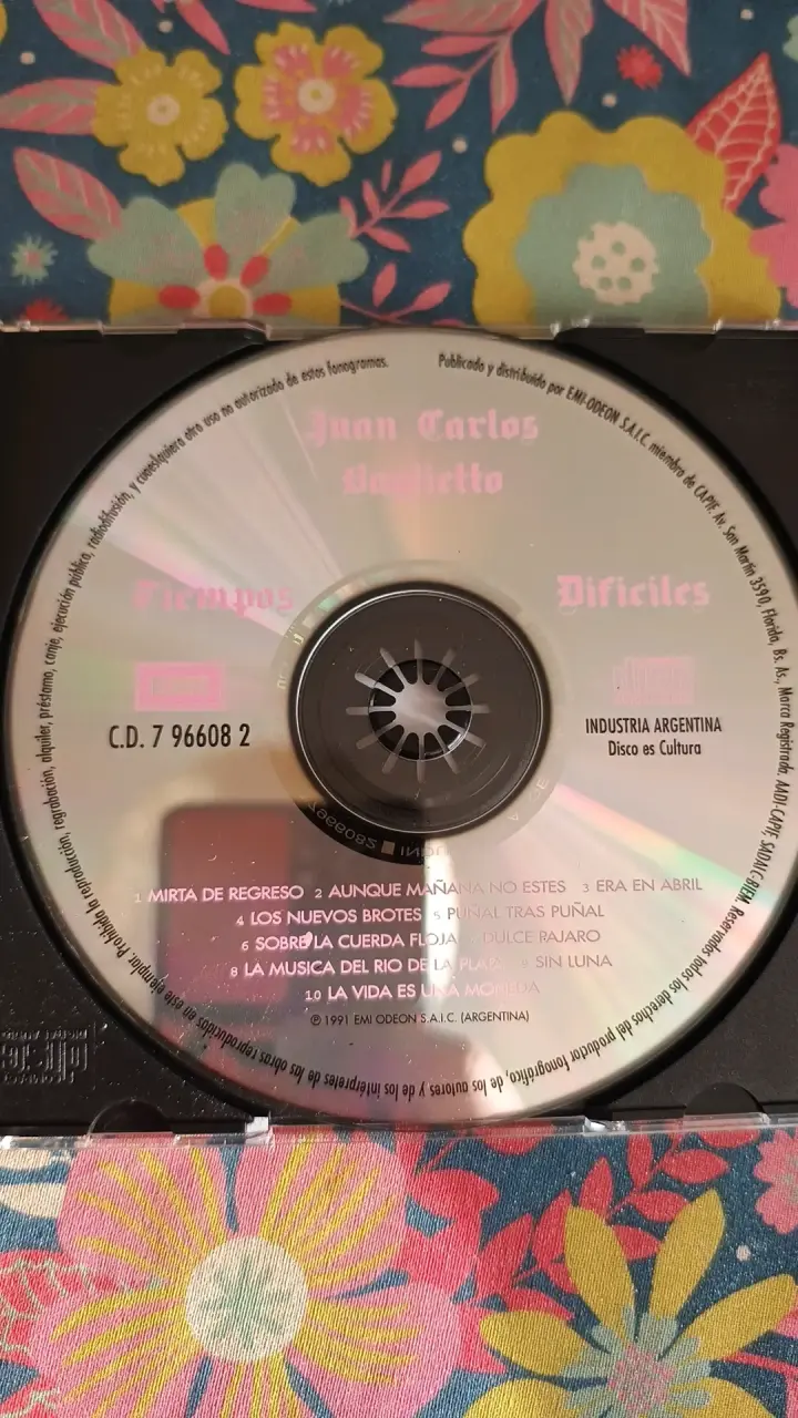 CD Tiempos Difíciles de Juan Carlos Baglietto - 3