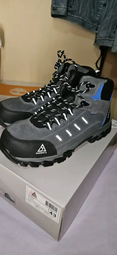 Botas de trekking Sherpa's gris y azul - miniatura 1