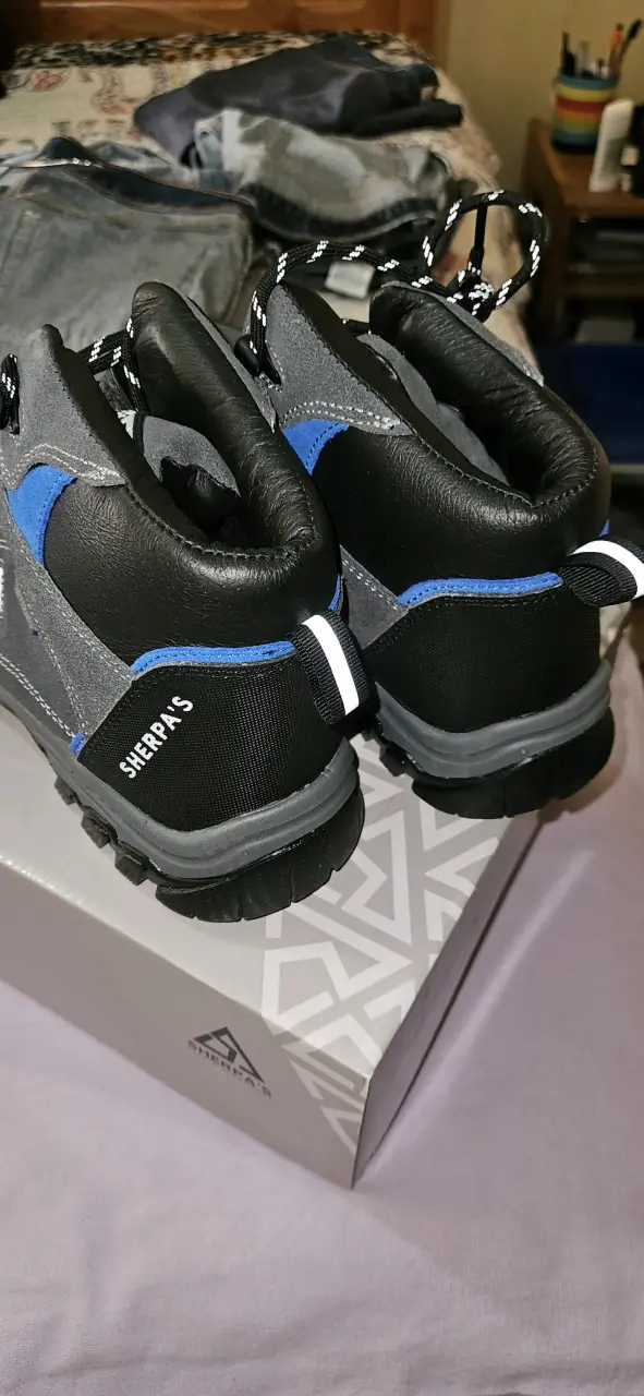 Botas de trekking Sherpa's gris y azul - 3