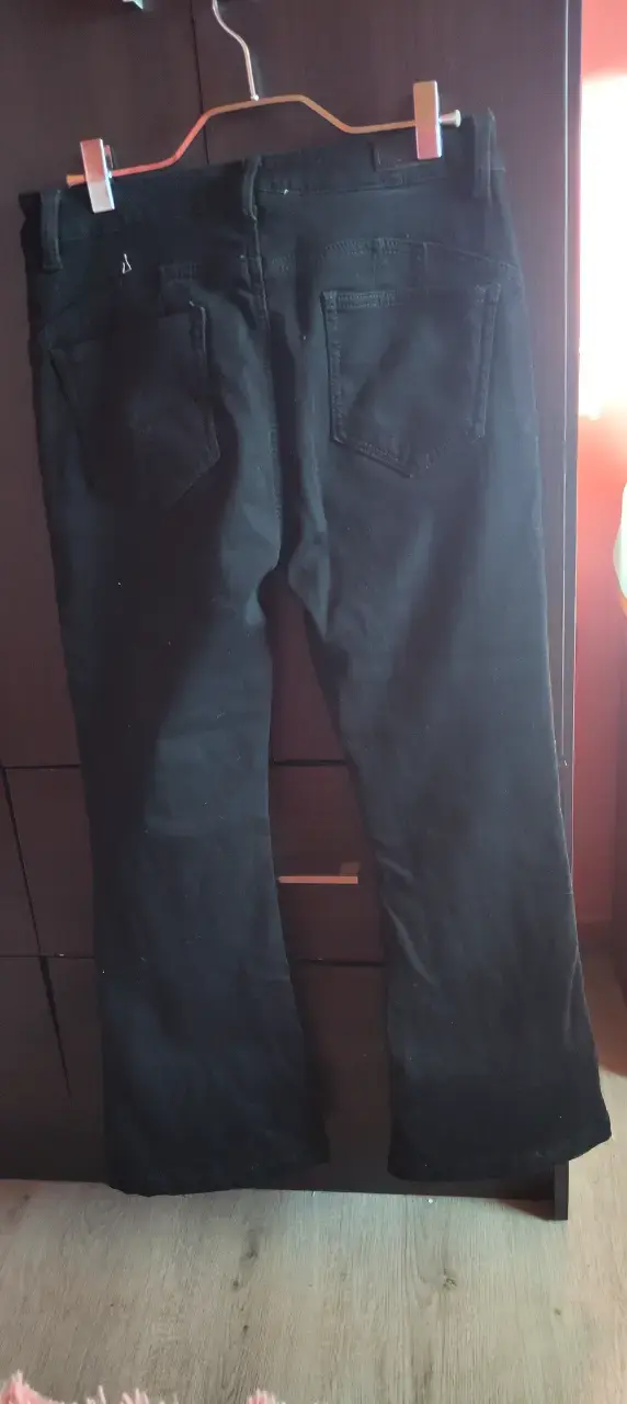 Pantalones de jeans negros para mujer con polar - 2