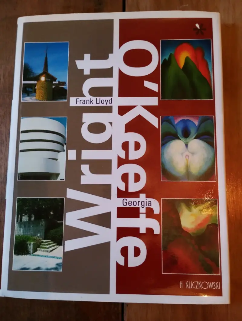 Libro de arte Georgia O'Keeffe y Frank Lloyd Wright - 1