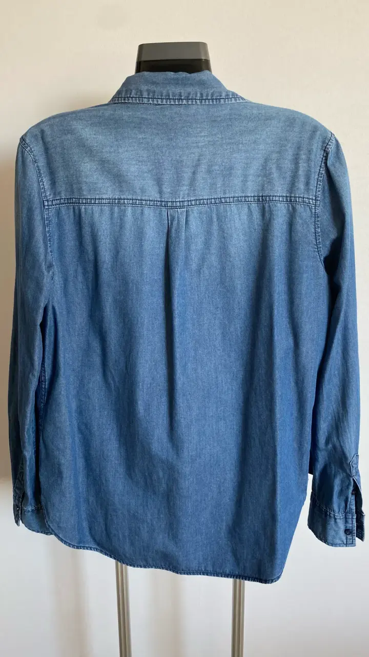 Camisa de mezclilla azul Aeropostale para hombre - 2