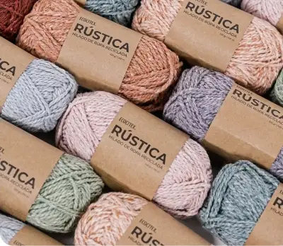 Lana Rústica Ecocitex de Ropa Reciclada - miniatura 1