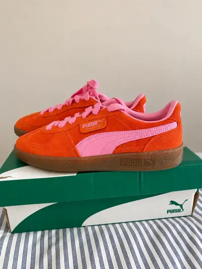 Zapatillas Puma Palermo Fierce Rojo y Rosado - miniatura 1