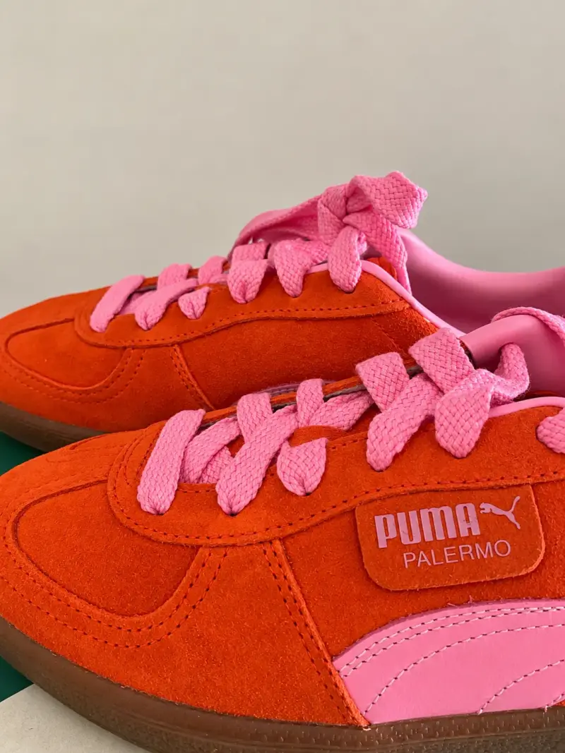 Zapatillas Puma Palermo Fierce Rojo y Rosado - 2