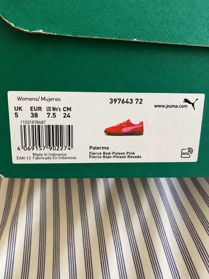 Zapatillas Puma Palermo Fierce Rojo y Rosado - 4