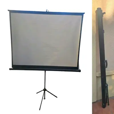 Pantalla de proyección portátil con trípode - miniatura 1