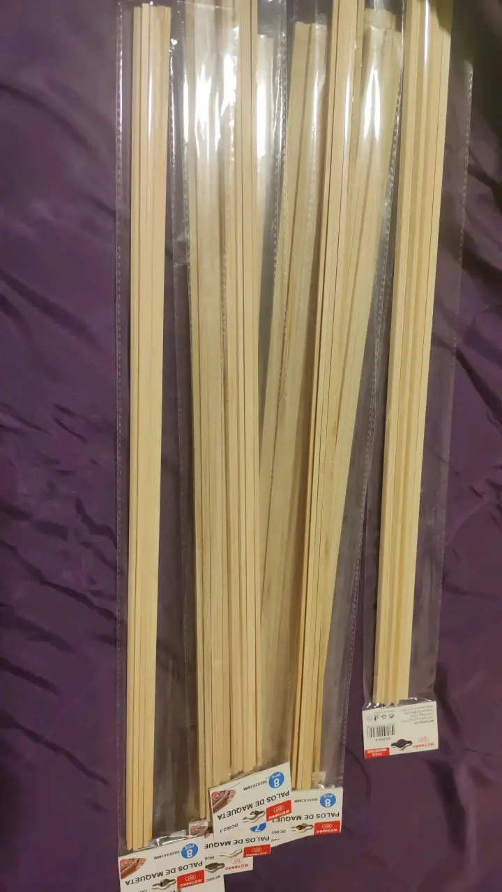 Palos de maqueta de madera