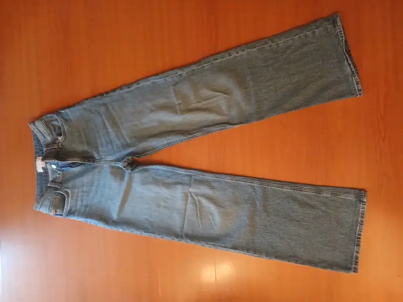 Jeans de mezclilla azul para mujer - 3