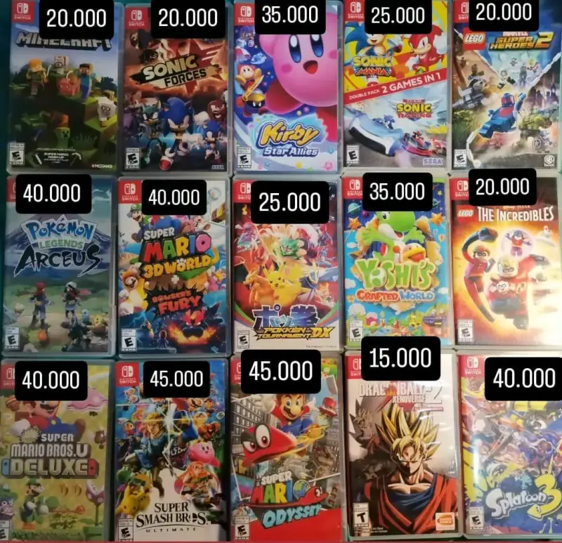 Lote de Videojuegos Nintendo Switch e individuales