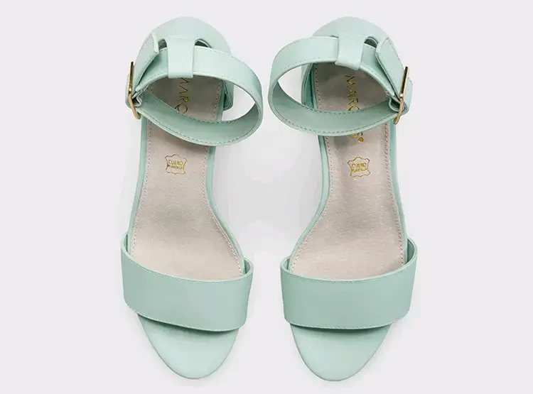 Sandalias de tacón alto verde menta marquis - 2