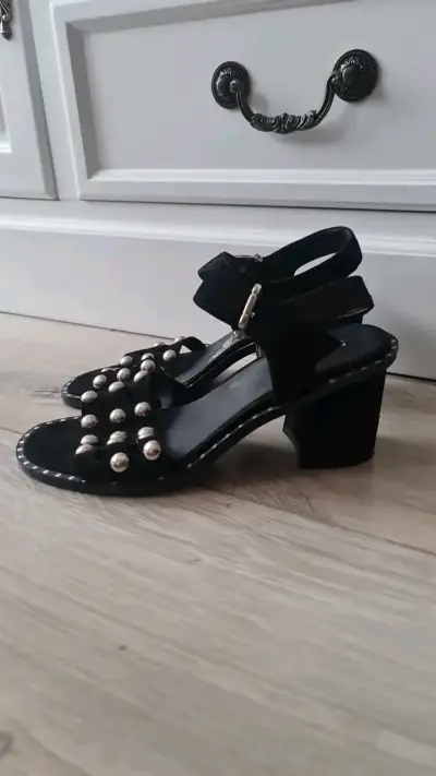 Sandalias negras con tachas Zappa - miniatura 3