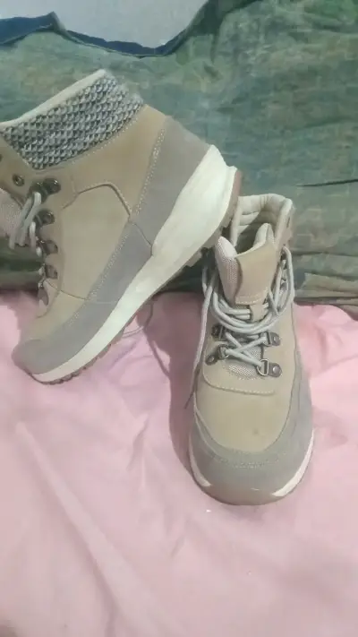 Botas de montaña beige para mujer panamá jack - miniatura 1