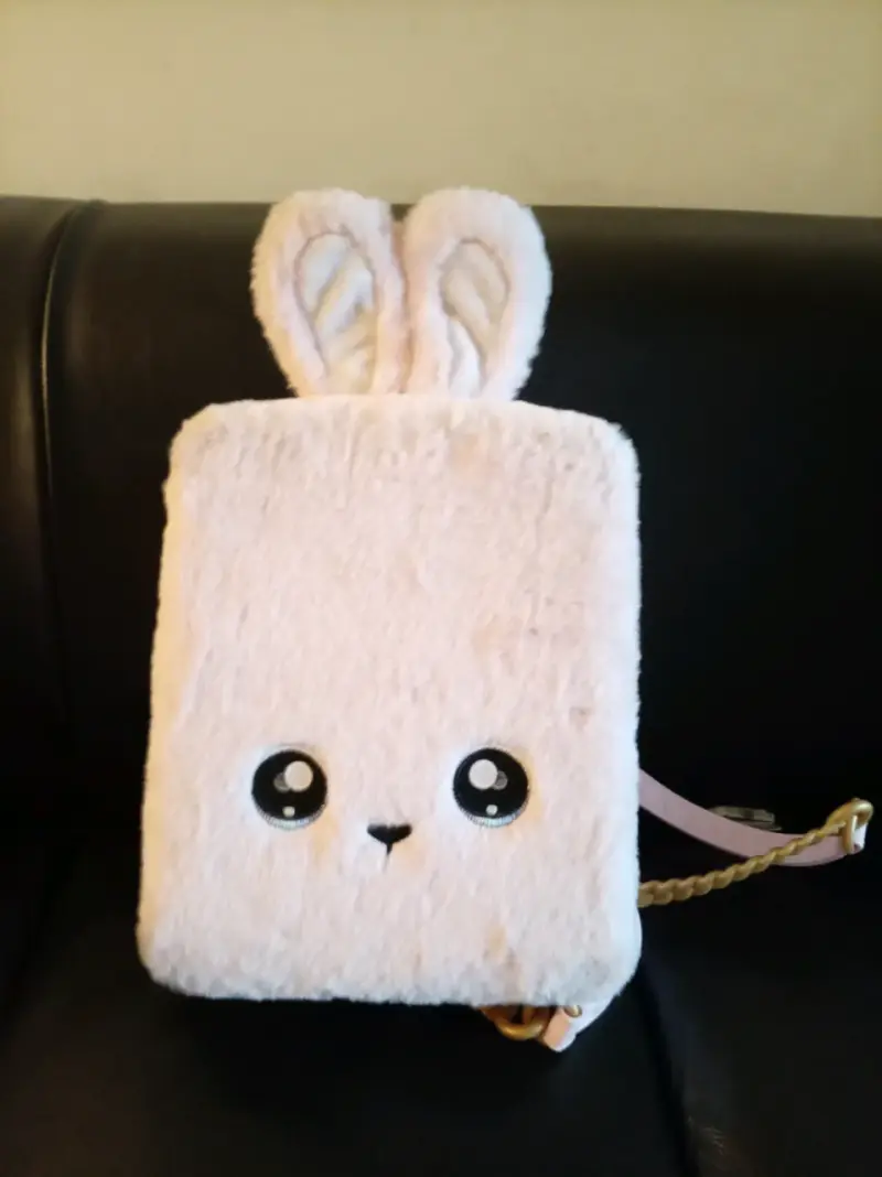 Mochila infantil peluche con orejas de conejo - 1