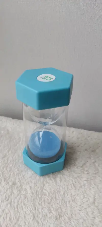 Reloj de arena azul 20 minutos - miniatura 1