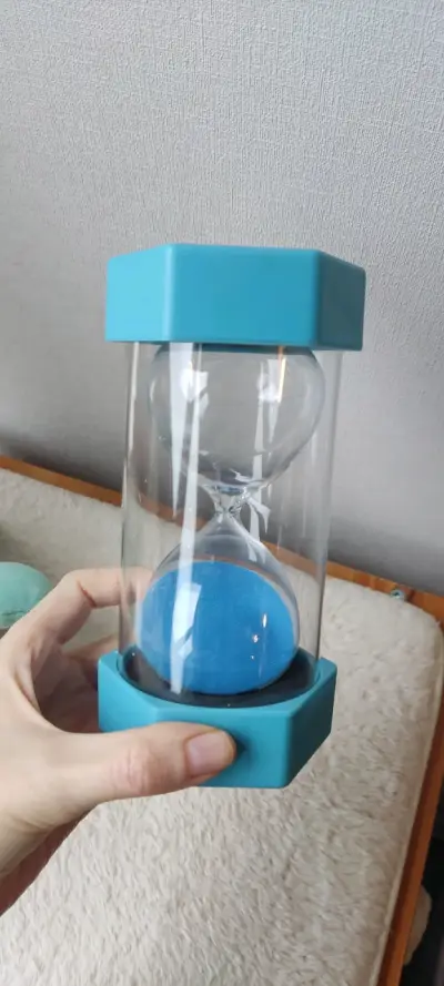 Reloj de arena azul 20 minutos - miniatura 3