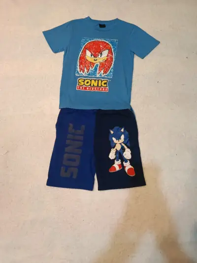 Conjunto de Niño Sonic Azul con Estampado - miniatura 1