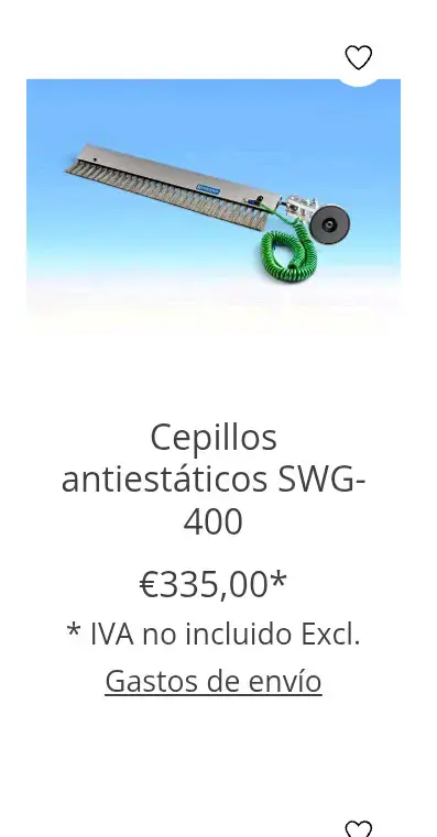 Cepillo antiestático  rollos y laminado SWG-400 mm - 5