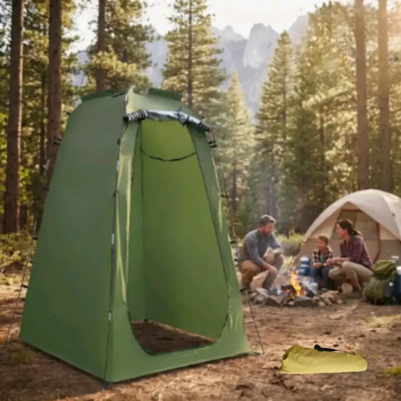 Carpa de Ducha Portátil para Camping amarilla