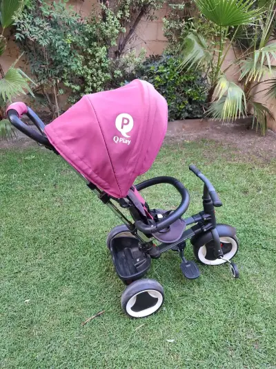 Triciclo para niños QPlay Rito con capota plegable - miniatura 1