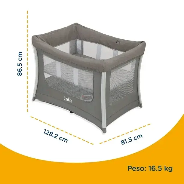 Cuna Corral Plegable Joie Gris - 2