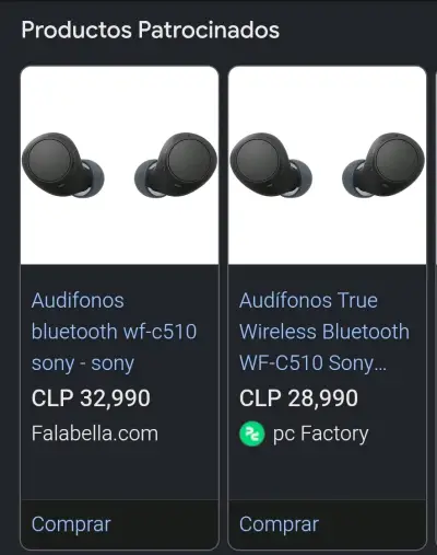 Audífonos Bluetooth Sony WF-C510 negros - miniatura 2
