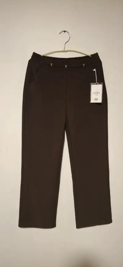 Pantalones marrones de mujer talla XL - miniatura 1