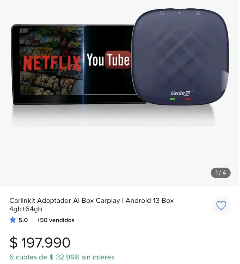 Adaptador Carlinkit Ai Box Carplay Android 13 - 3