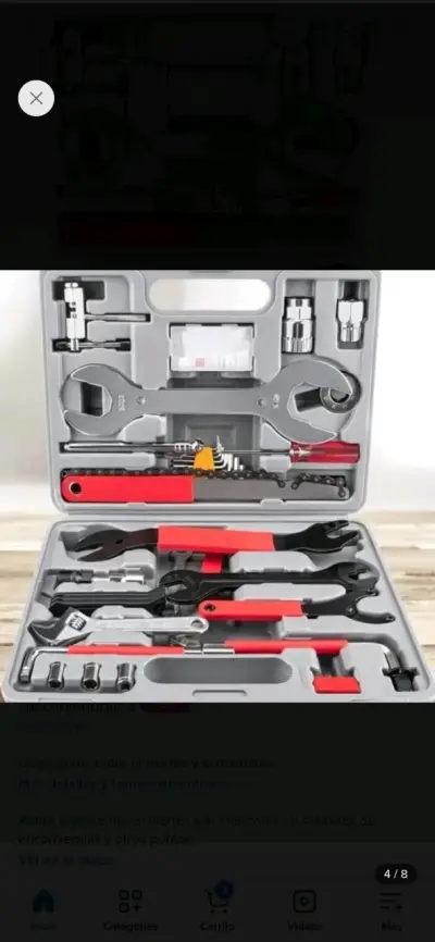 Juego de herramientas para bicicleta con estuche - miniatura 1