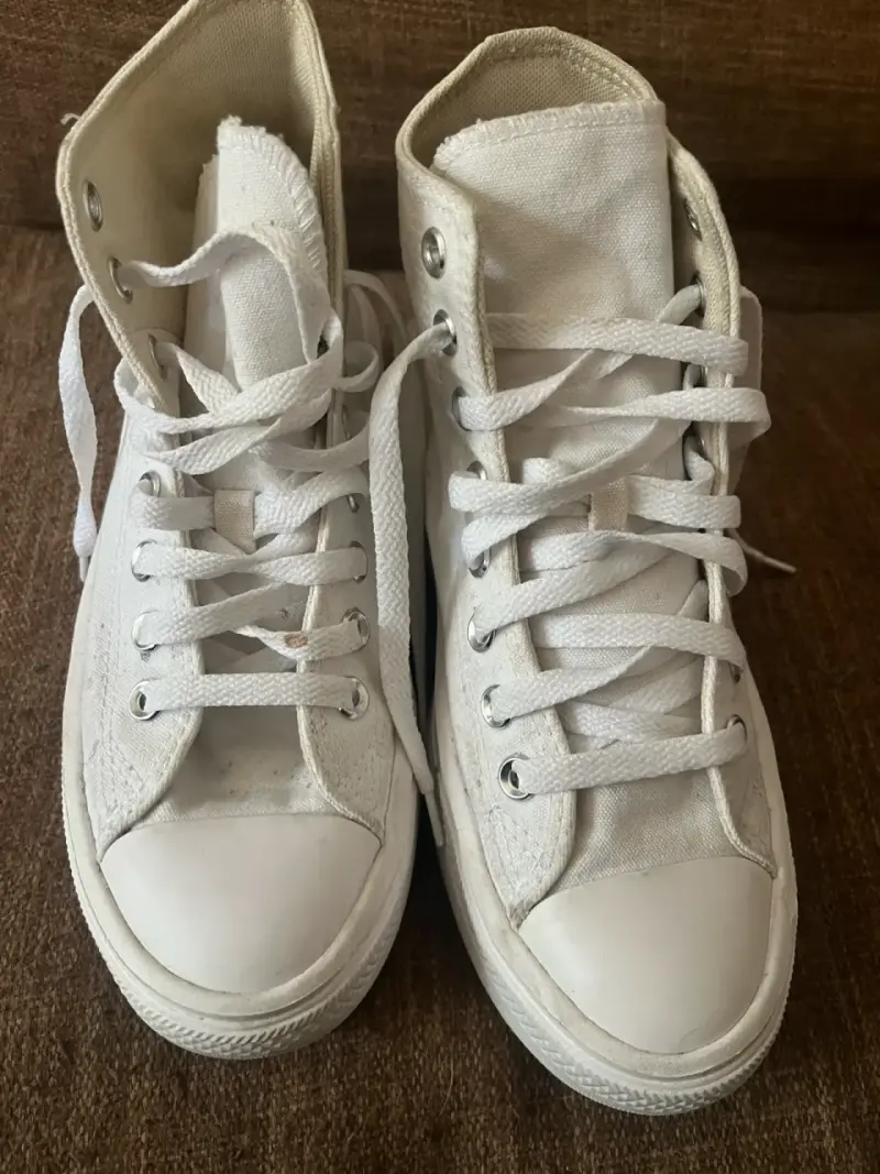 Zapatillas Converse All Star blancas de lona