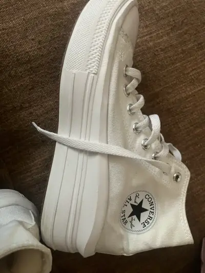 Zapatillas Converse All Star blancas de lona - miniatura 2