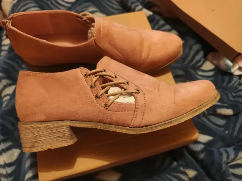 Zapatos de gamuza color rosa para mujer - 3
