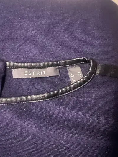 Vestido suelto azul marino Esprit - miniatura 4